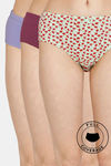 Rosaline Cyber Grove Medium Rise Full Coverage Hipster Panty (Pack of 3) - Multicolor — thumbnail 1